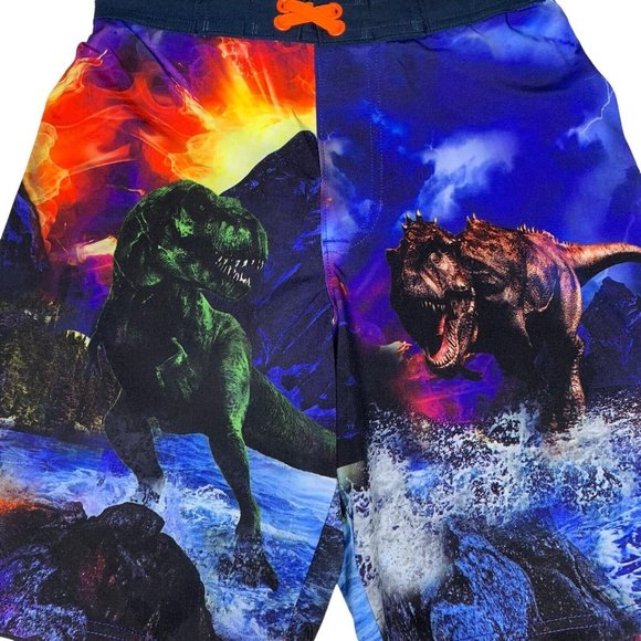 Wonder Nation Dinosaur Swim Trunks Boys Large 10-12 Pull On Back Elastic NWOT - Picture 3 of 6